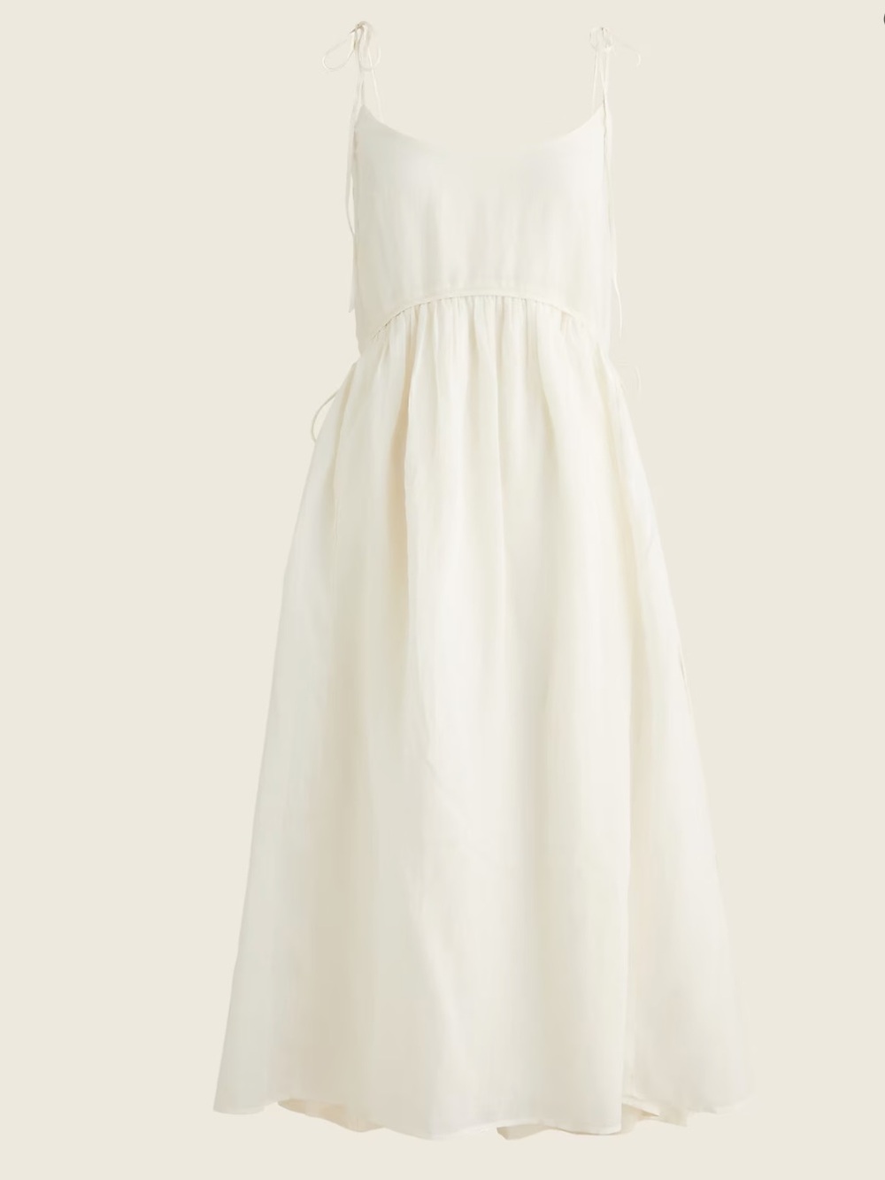 J. Crew Scoopneck Dress in Ramie